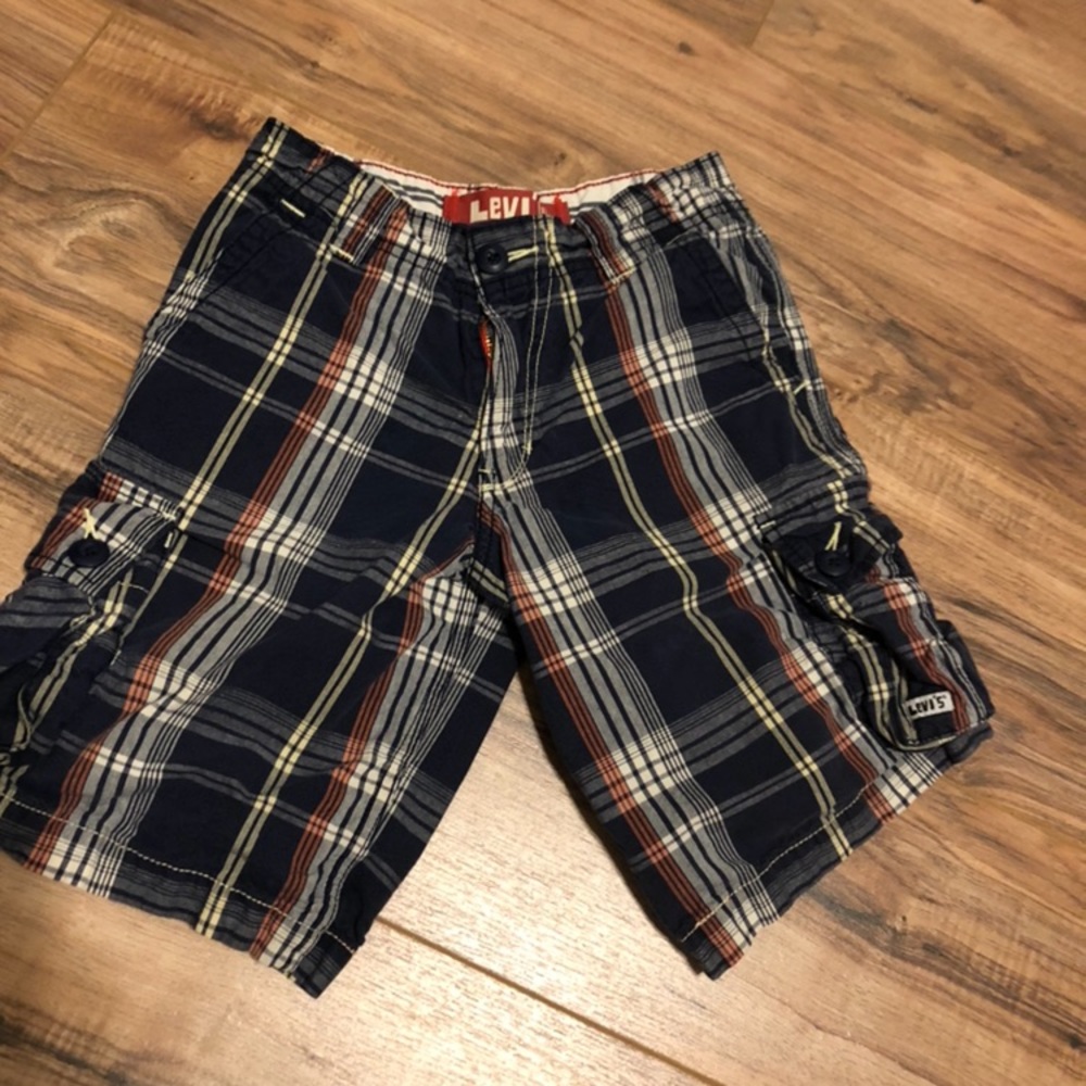 Plaid Levi shorts
